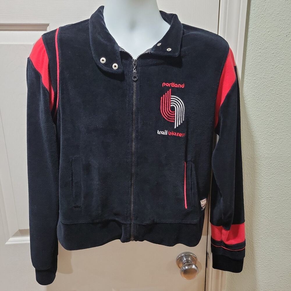 Portland Trailblazers Hardwood classics velour track jacket
